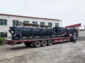 对辊正能量不良网站,滚筒筛砂机,制砂生产线发货图片